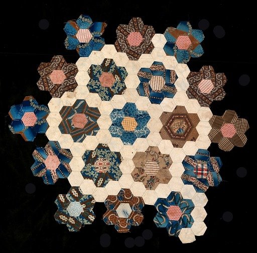 Unfinished quilt top (honeycomb)