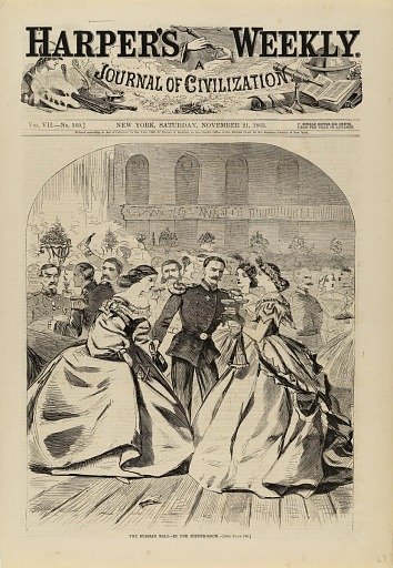 The Russian Ball--In the Supper Room, from Harper's Weekly, November 21, 1863