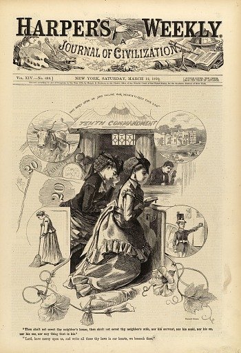 Tenth Commandment, from Harper's Weekly, March 12, 1870