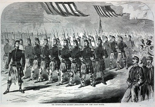 The Seventy-Ninth Regiment (Highlanders) New York State Militia, from Harper's Weekly, May 25, 1861