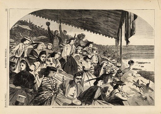 Our Watering Places--Horse-racing at Saratoga, from Harper's Weekly, August 26, 1865
