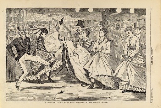 A Parisian Ball--Dancing at the Mabille, Paris, from Harper's Weekly, November 23, 1867