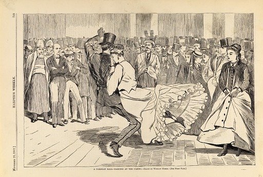 A Parisian Ball--Dancing at the Casino, from Harper's Weekly, November 23, 1867