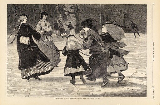 "Winter"--A Skating Scene, from Harper's Weekly, January 25, 1868