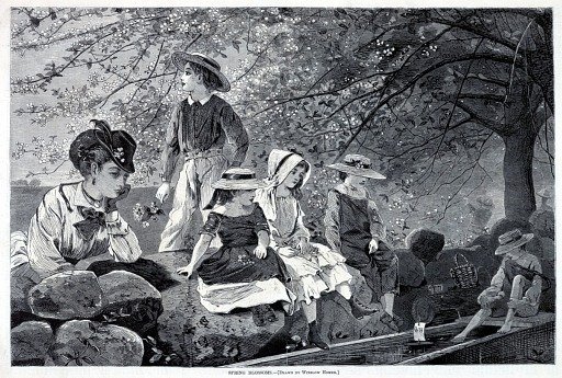 Spring Blossoms, from Harper's Weekly, May 21, 1870