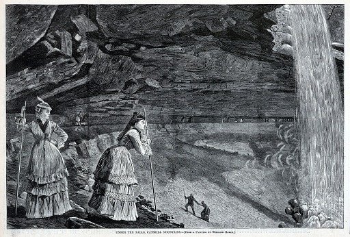 Under the Falls, Catskill Mountains, from Harper's Weekly, September 14, 1872