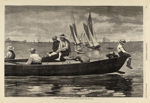 Gloucester Harbor, from Harper's Weekly, September 27, 1873