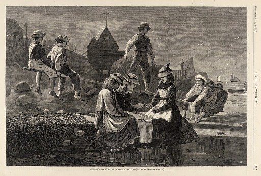 Seesaw--Gloucester, Massachusetts, from Harper's Weekly, September 12, 1874