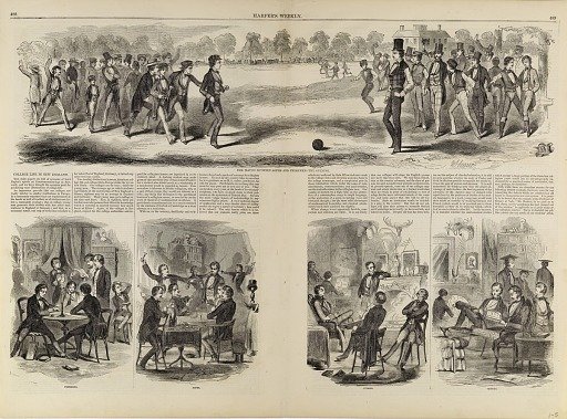 College Life in New England, from Harper's Weekly, August 1, 1857