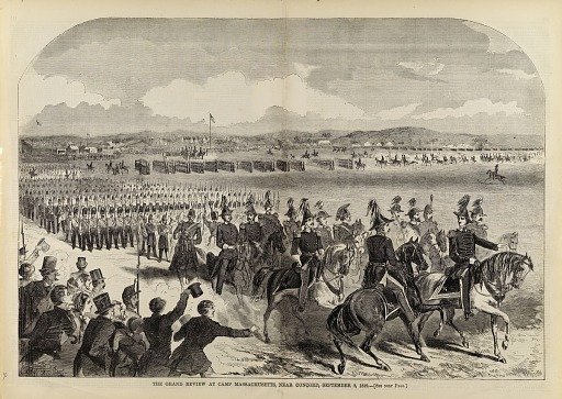 The Grand Review at Camp Massachusetts, Near Concord, September 9, 1859, from Harper's Weekly, September 24, 1859