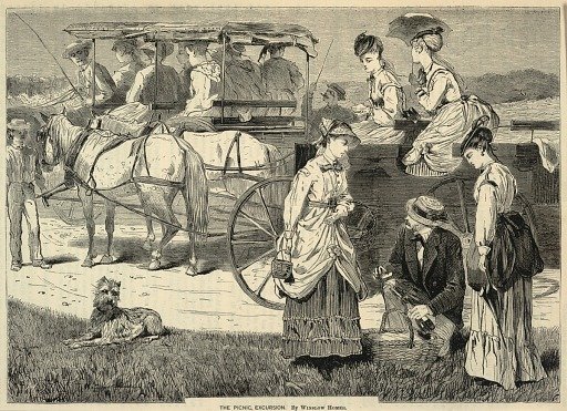 The Picnic Excursion, from Appletons' Journal of Literature, Science, and Art, August 14, 1869
