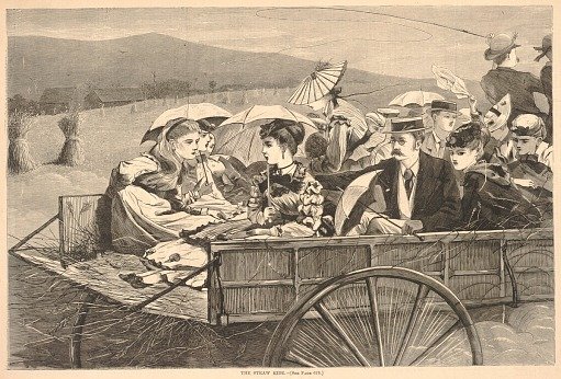 The Straw Ride, from Harper's Bazar, September 25, 1869