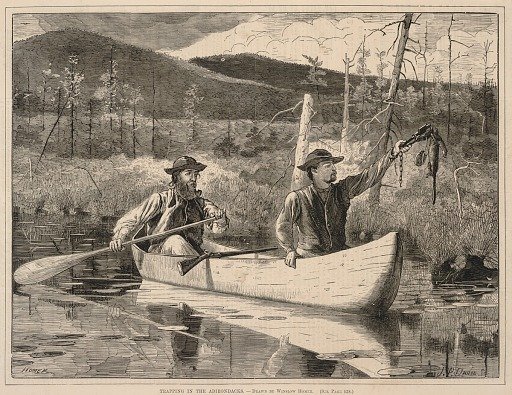 Trapping in the Adirondacks, from Every Saturday: An Ilustrated Journal of Choice Reading, December 24, 1870