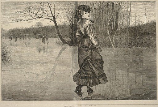 Cutting a Figure, from Every Saturday, February 4, 1871