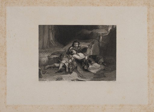 Man, Woman, Dog and Stag