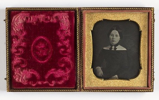 Untitled (Woman with Glasses and Cameo)
