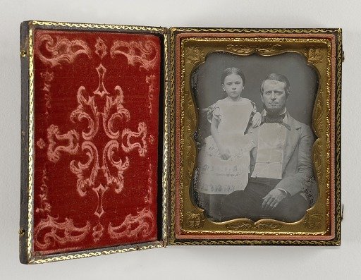 Untitled (Father with Young Daughter in White Dress)