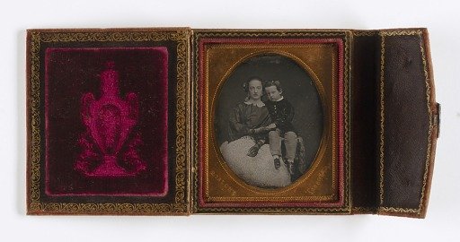 Untitled (Mother with Lace Gloves and Son, Holding Hands)