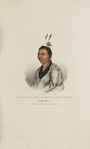TOO-SHA-NA-GAN-KA or The Little Otter; A Winnebago Chief, from The Aboriginal Portfolio