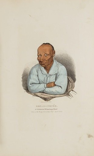 KER-O-MENEE; A Celebrated Winnebago Chief, from The Aboriginal Portfolio
