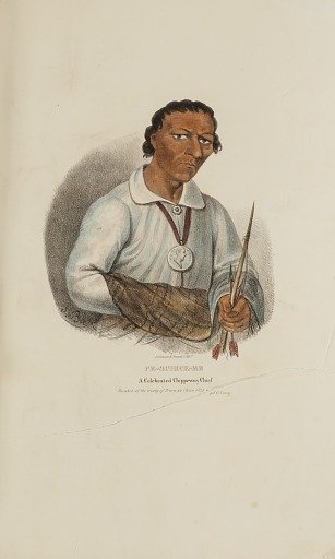 PE-SCHICK-EE; A Celebrated Chippeway Chief, from The Aboriginal Portfolio