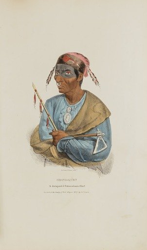 ME-NO-QUET; A Distinguished Pottowattomie Chief, from The Aboriginal Portfolio