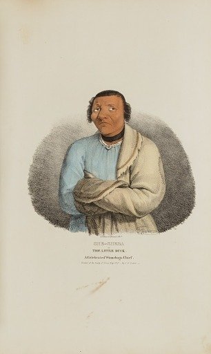 SHE-SHEBA or The Little Duck; A Celebrated Winnebago Chief, from The Aboriginal Portfolio