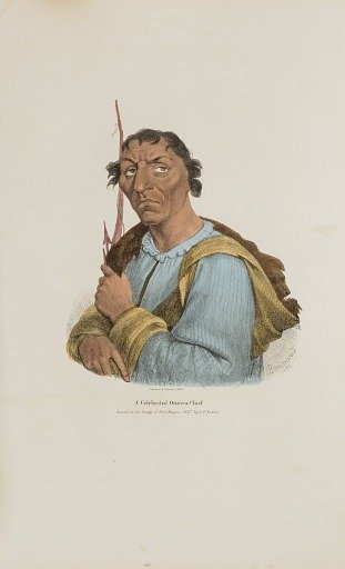 A Celebrated Ottowa Chief, from The Aboriginal Portfolio