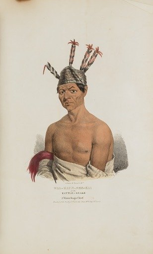 WAA-KAUN-SEE-KAA or the Rattle Snake; A Winnebago Chief, from The Aboriginal Portfolio