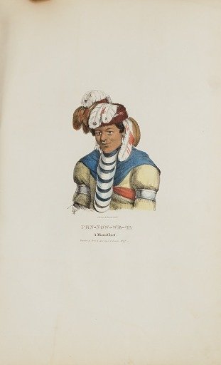 PEN-NOW-WE-TA; A Miami Chief, from The Aboriginal Portfolio