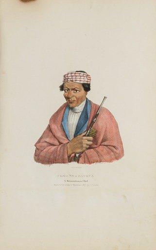 CAN-NO-SA-QUA; A Pottowattomie Chief, from The Aboriginal Portfolio