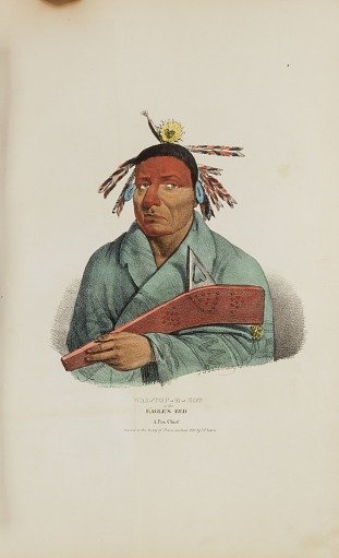 WAA-TOP-E-NOT or the Eagle's Bed; A Fox Chief, from The Aboriginal Portfolio