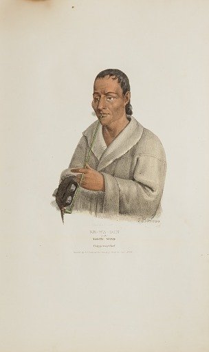 KE-WA-DIN or the North Wind; A Chippeway Chief, from The Aboriginal Portfolio