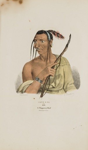 JACK-O-PA or the Six; A Chippeway Chief, from The Aboriginal Portfolio