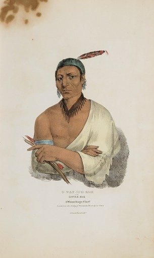 O-WAN-ICH-KOH or the Little Elk; A Winnebago Chief, from The Aboriginal Portfolio