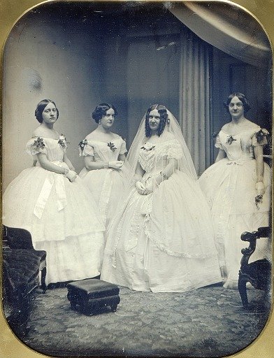 A Bride and Her Bridesmaids