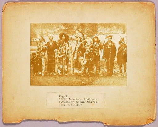 Fig. X "North American Indians...", study folder for book Concealing Coloration in the Animal Kingdom