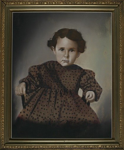 Young Girl in Polka-Dot Dress