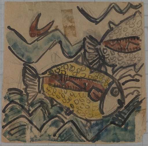 Fish Design for a Ceramic Plate