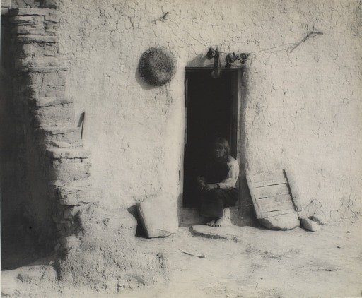 Portrait of an Indian in Doorway