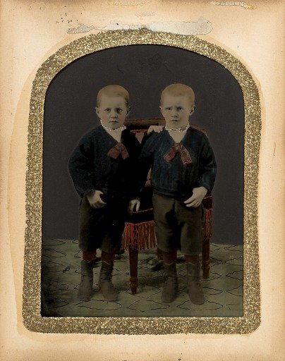 [Two Boys in Blue Jackets]
