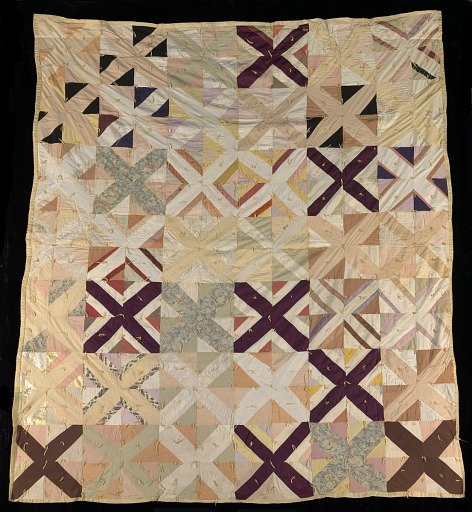 Untitled (String Quilt with X Pattern)